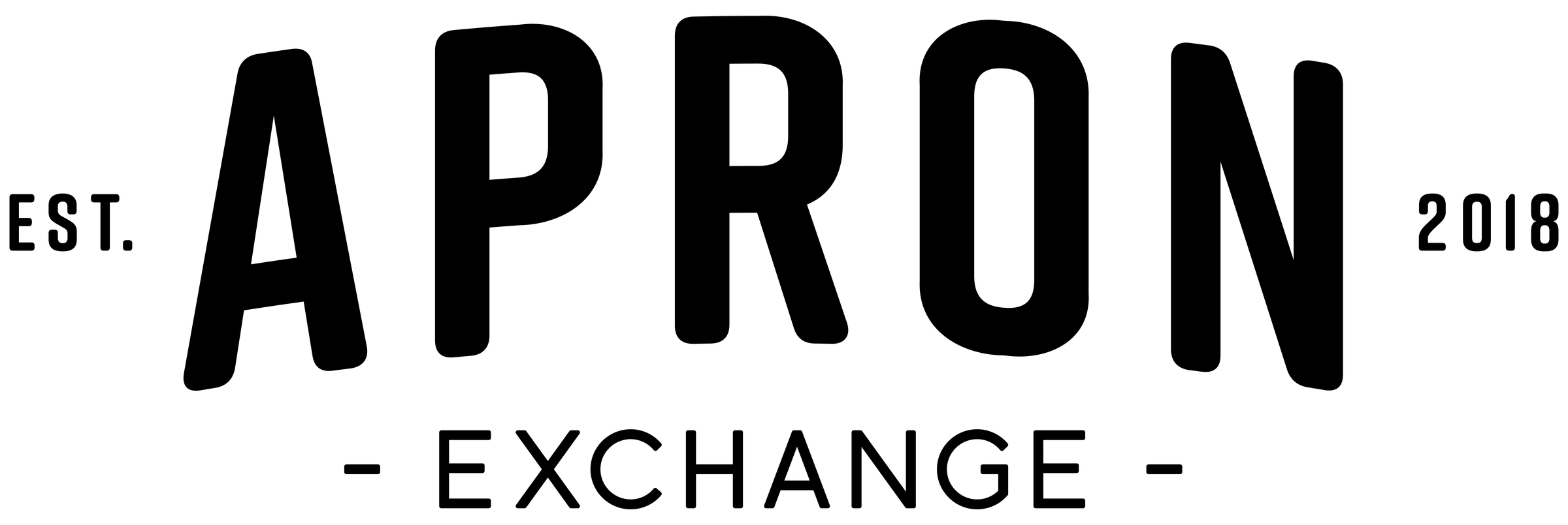 Standalone Apron Exchange wordmark without the Foodworks endorsement