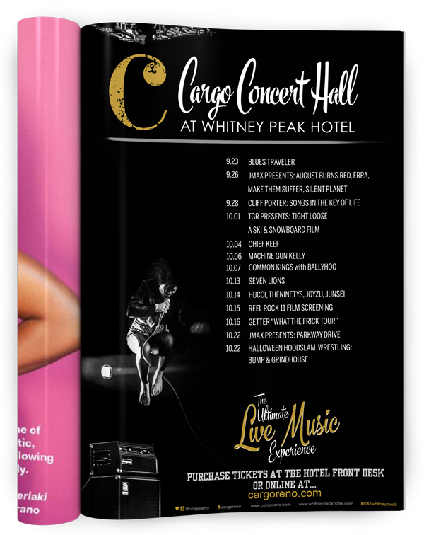 Cargo concert calendar